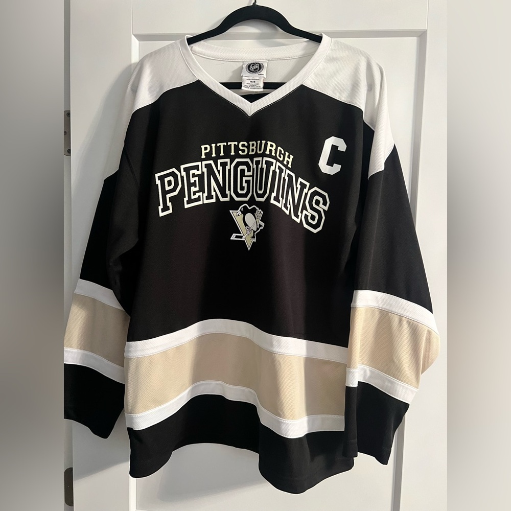 Adult Pittsburgh Penguins Black and White jersey